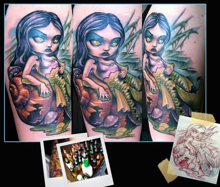 Swamp Mermaid Tattoo Tattoo Design Thumbnail